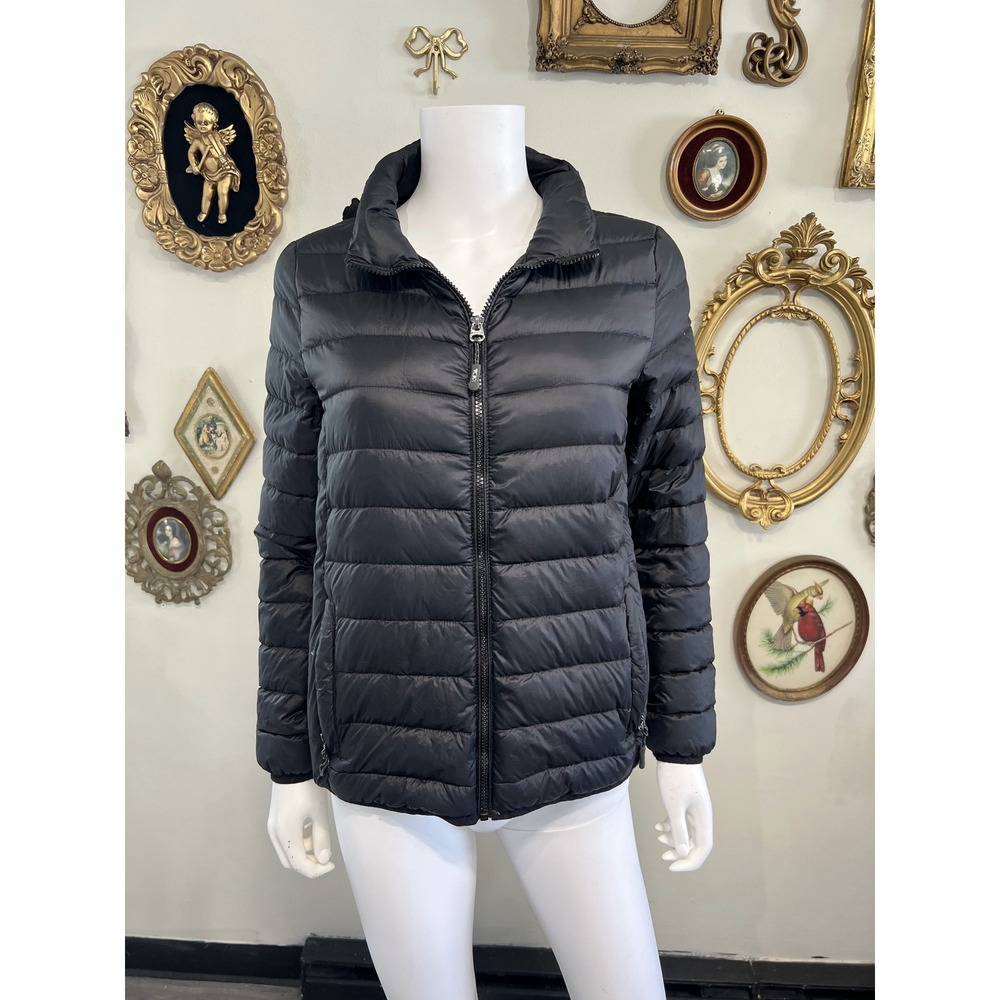 Tumi Pax Black Convertible Packable Puffer Jacket Size S